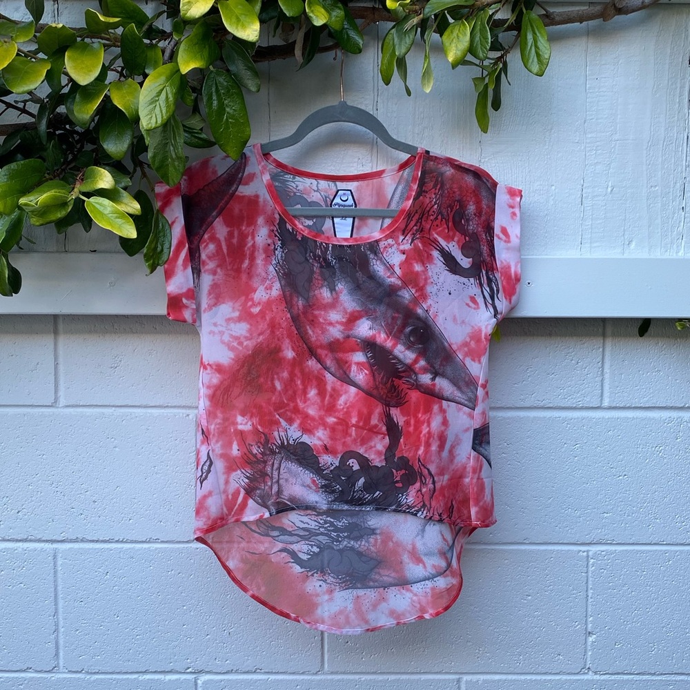 SOLD RARE Dropdead Chum Fiesta Asymmetrical Top